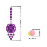 Art-Deco Dangling Halo Earrings