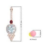 Art-Deco Dangling Halo Earrings