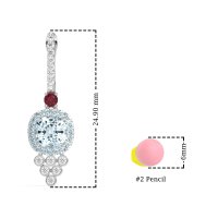 Art-Deco Dangling Halo Earrings