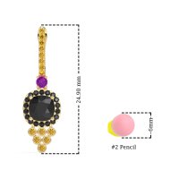 Art-Deco Dangling Halo Earrings
