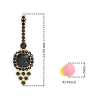 Art-Deco Dangling Halo Earrings