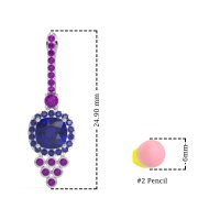 Art-Deco Dangling Halo Earrings