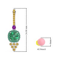 Art-Deco Dangling Halo Earrings