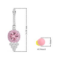 Art-Deco Dangling Halo Earrings