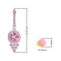 Art-Deco Dangling Halo Earrings