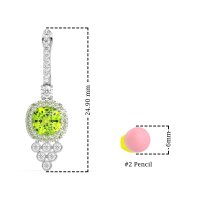 Art-Deco Dangling Halo Earrings