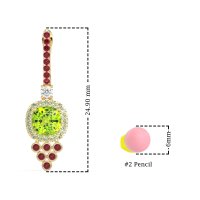 Art-Deco Dangling Halo Earrings
