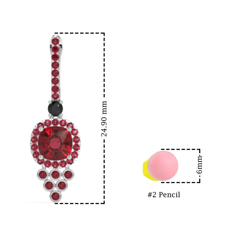 Art-Deco Dangling Halo Earrings