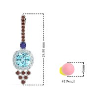 Art-Deco Dangling Halo Earrings