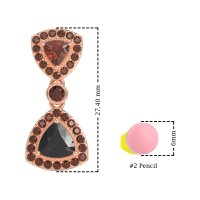 Trillion Halo Milgrain Earrings