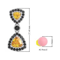 Trillion Halo Milgrain Earrings
