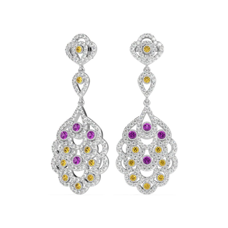 Vintage Bridal Chandelier Earrings