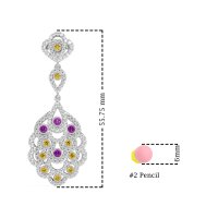 Vintage Bridal Chandelier Earrings