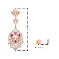 Vintage Bridal Chandelier Earrings
