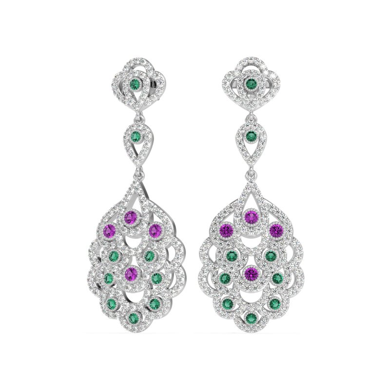 Vintage Bridal Chandelier Earrings
