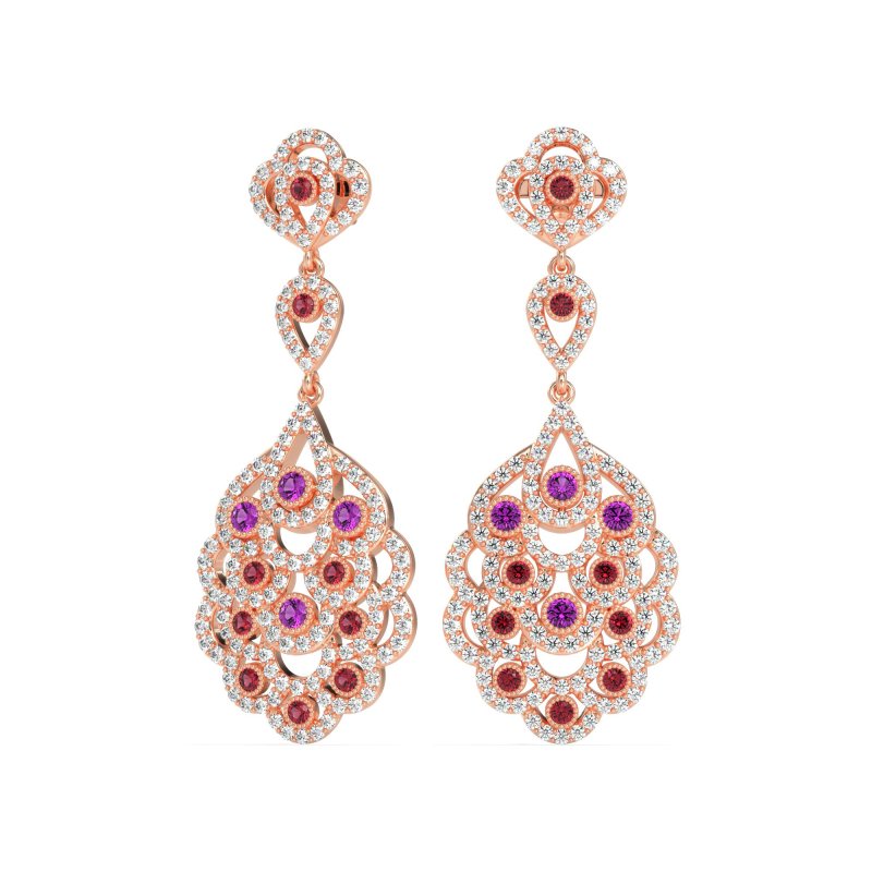 Vintage Bridal Chandelier Earrings