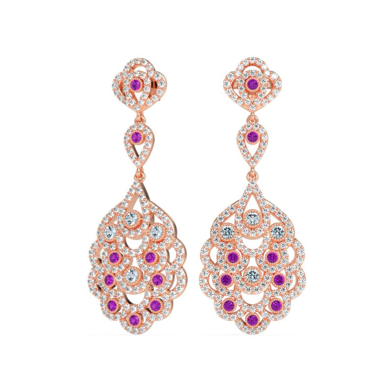 Vintage Bridal Chandelier Earrings