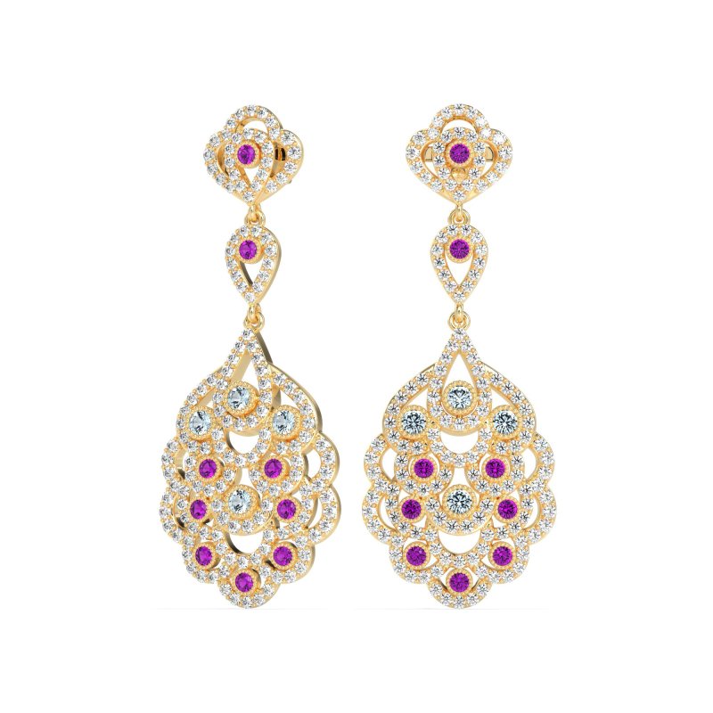 Vintage Bridal Chandelier Earrings