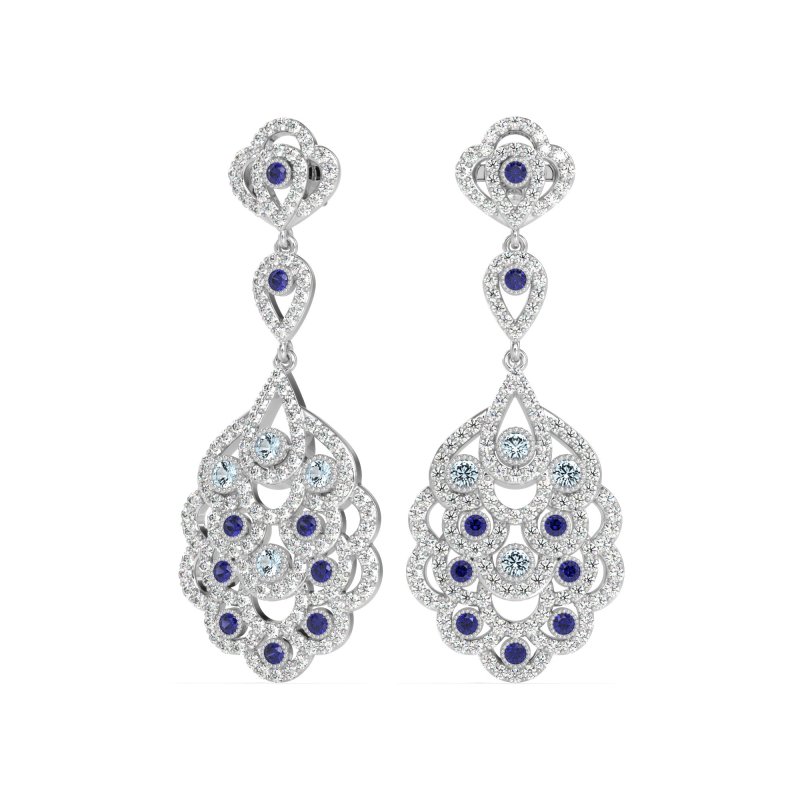 Vintage Bridal Chandelier Earrings