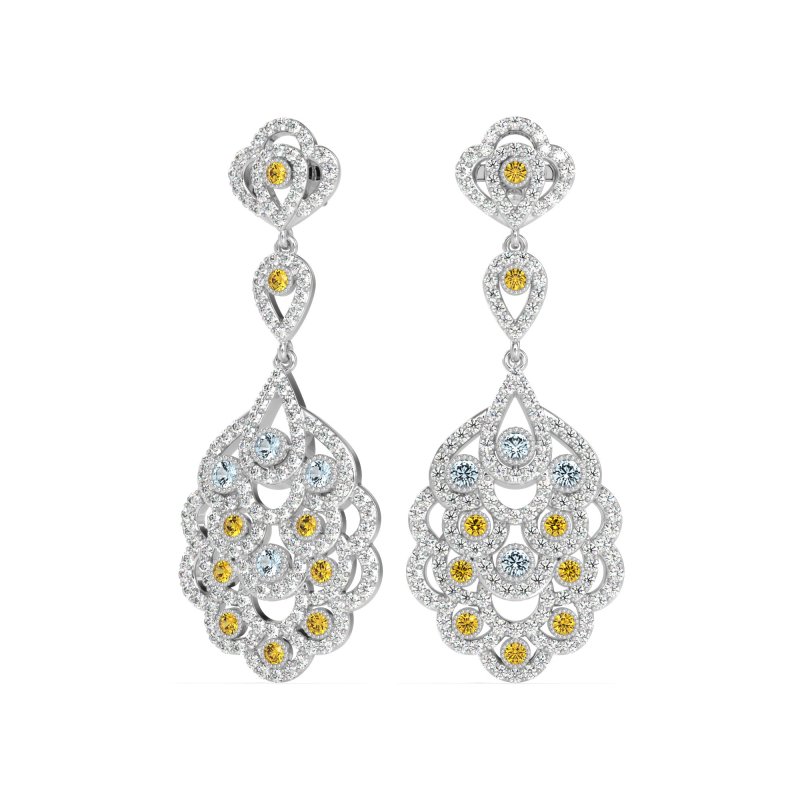 Vintage Bridal Chandelier Earrings