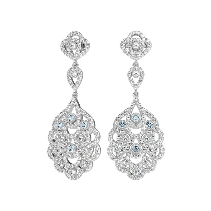 Vintage Bridal Chandelier Earrings