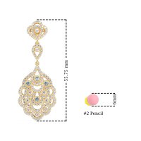 Vintage Bridal Chandelier Earrings