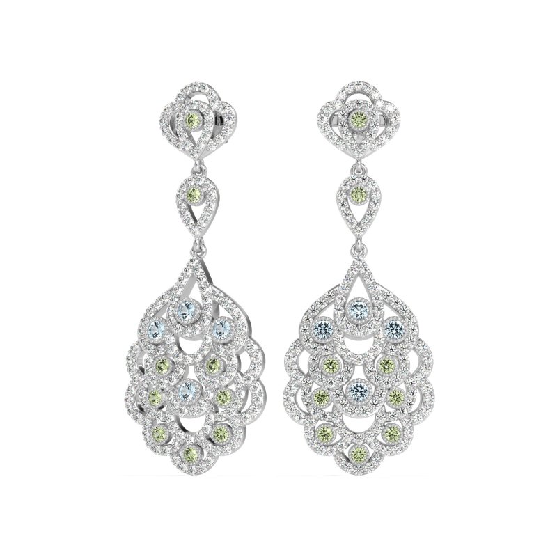 Vintage Bridal Chandelier Earrings