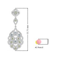 Vintage Bridal Chandelier Earrings