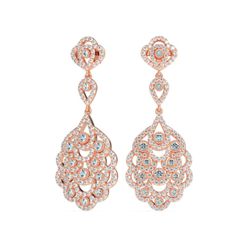Vintage Bridal Chandelier Earrings