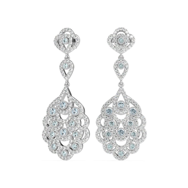 Vintage Bridal Chandelier Earrings