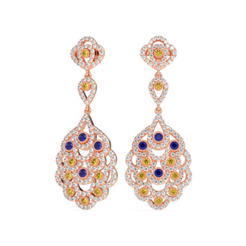 Vintage Bridal Chandelier Earrings