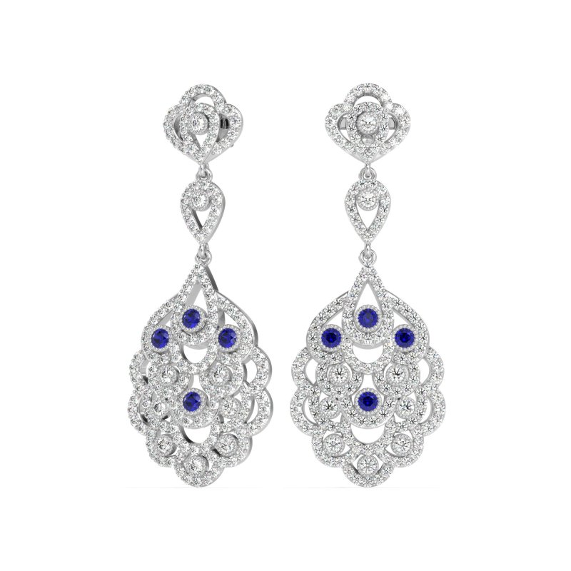 Vintage Bridal Chandelier Earrings
