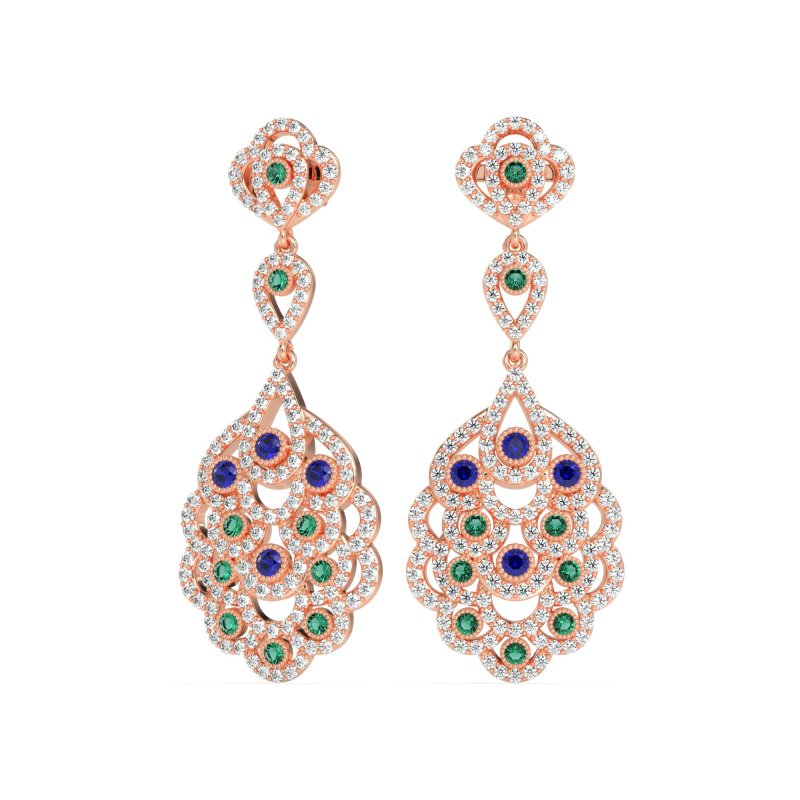 Vintage Bridal Chandelier Earrings