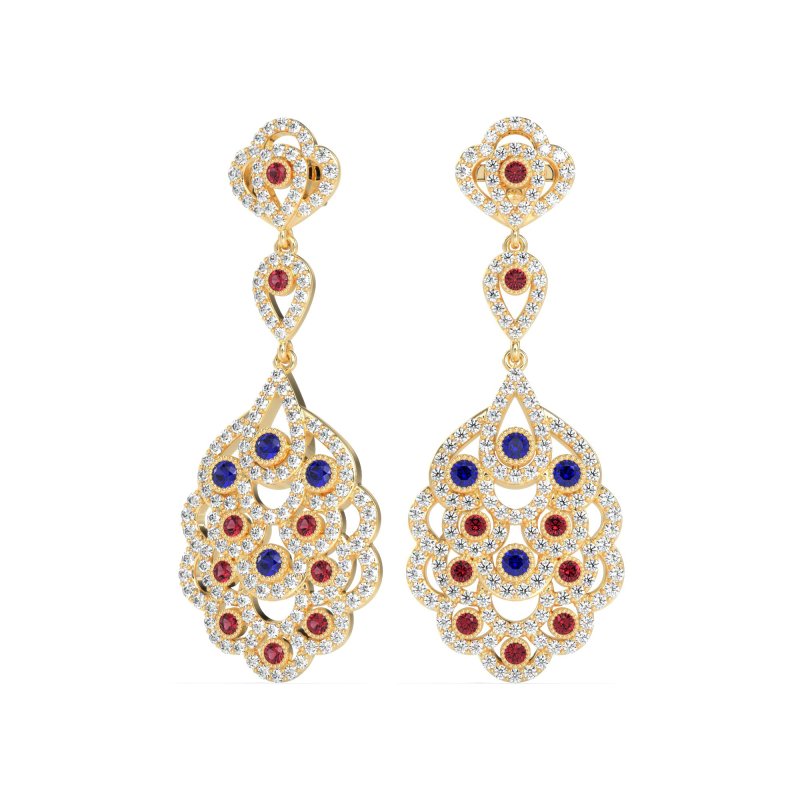 Vintage Bridal Chandelier Earrings