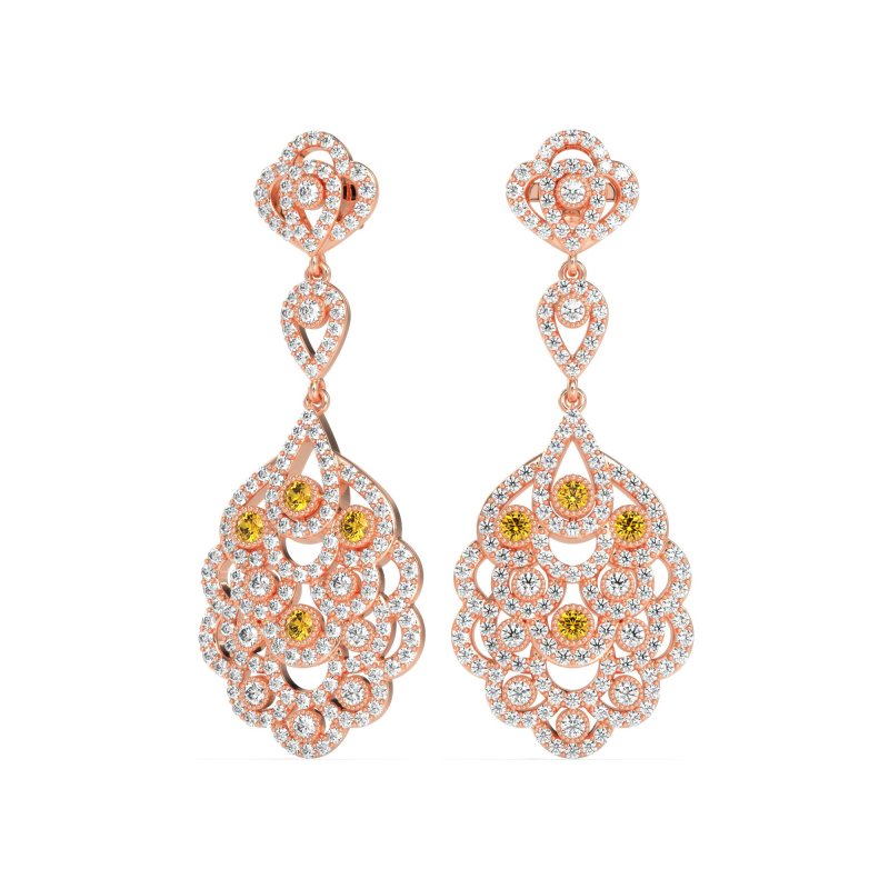 Vintage Bridal Chandelier Earrings