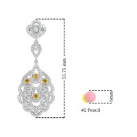 Vintage Bridal Chandelier Earrings