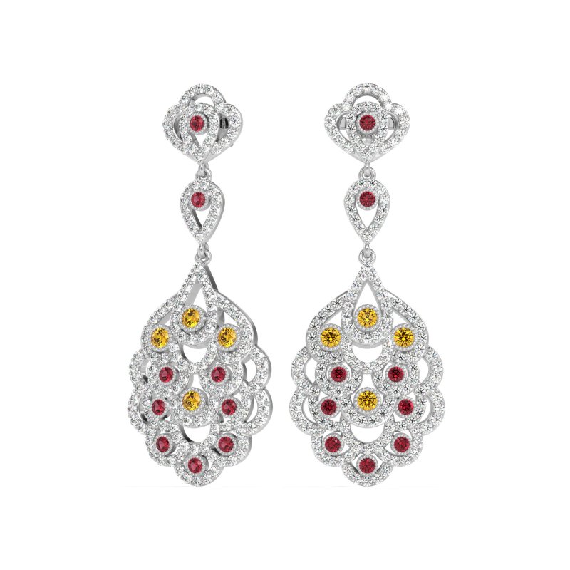 Vintage Bridal Chandelier Earrings