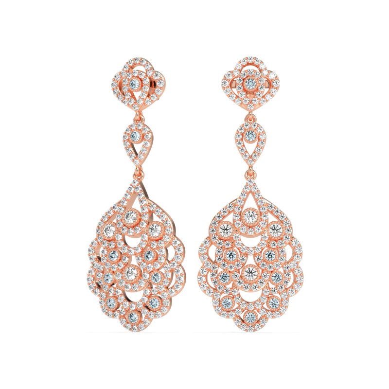 Vintage Bridal Chandelier Earrings