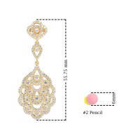 Vintage Bridal Chandelier Earrings