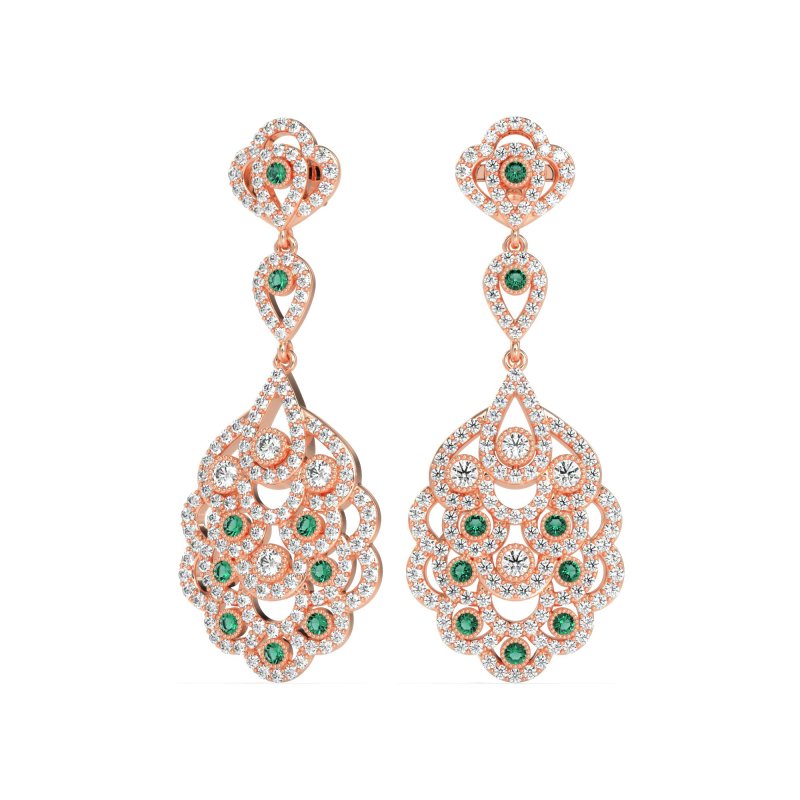 Vintage Bridal Chandelier Earrings