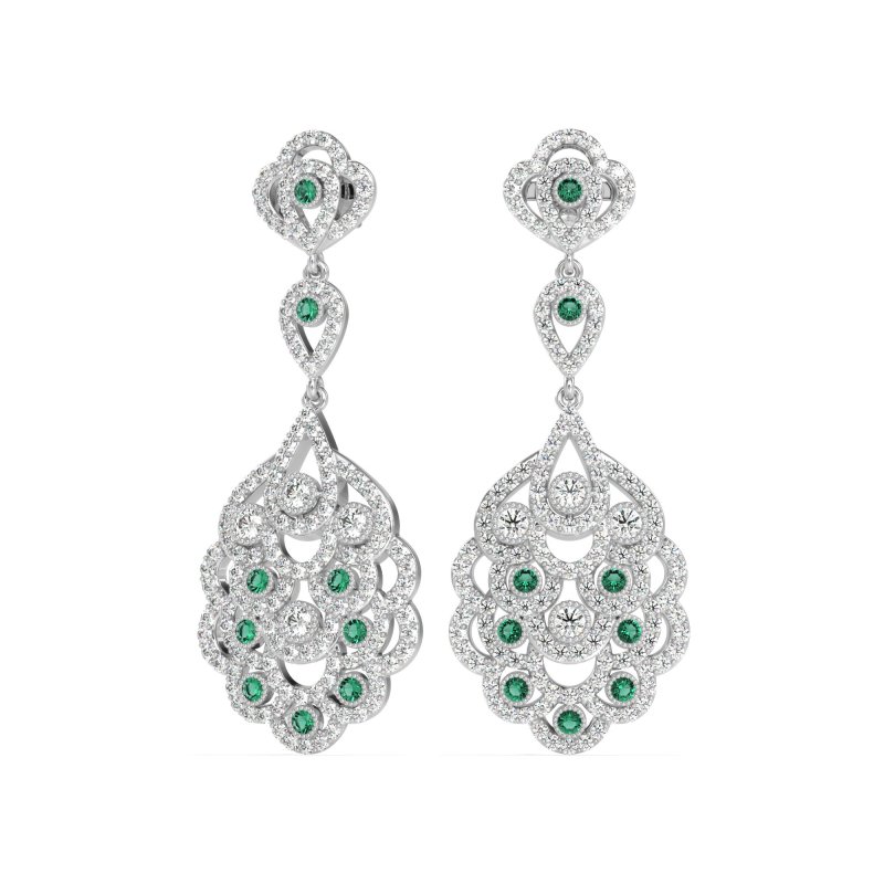 Vintage Bridal Chandelier Earrings