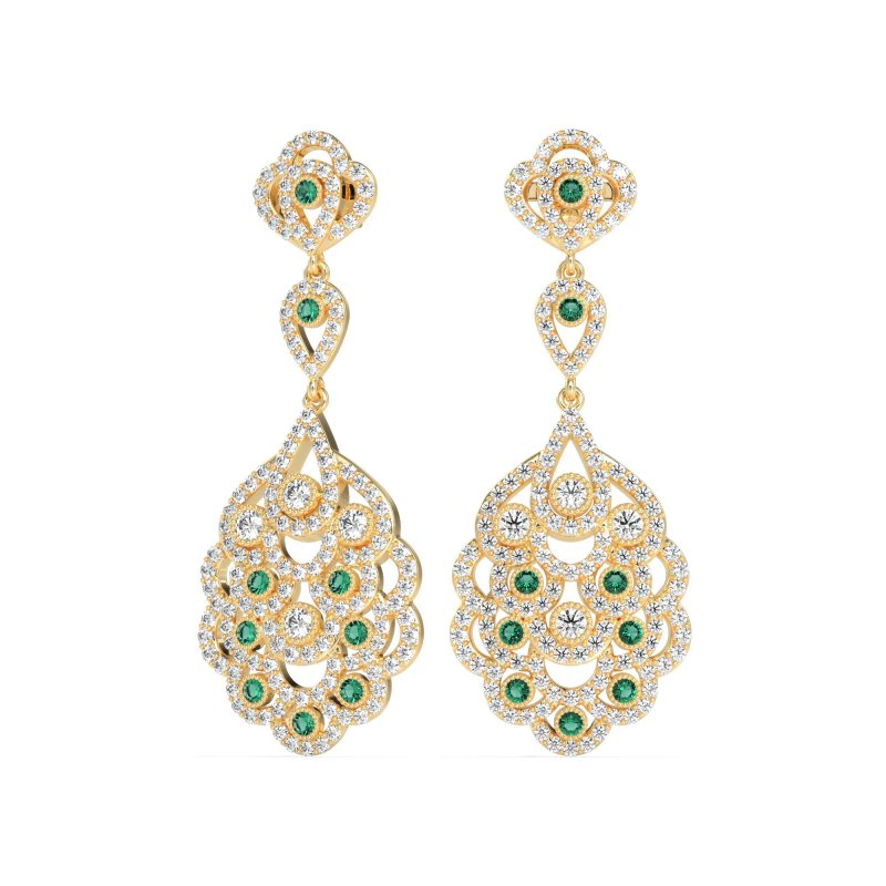 Vintage Bridal Chandelier Earrings