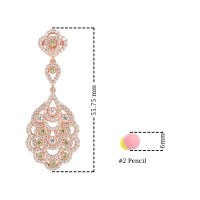 Vintage Bridal Chandelier Earrings
