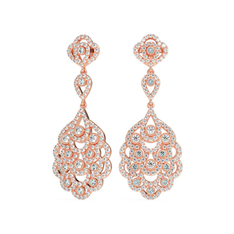 Vintage Bridal Chandelier Earrings