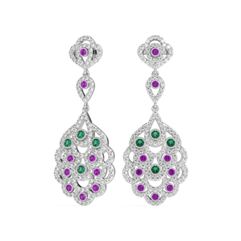 Vintage Bridal Chandelier Earrings