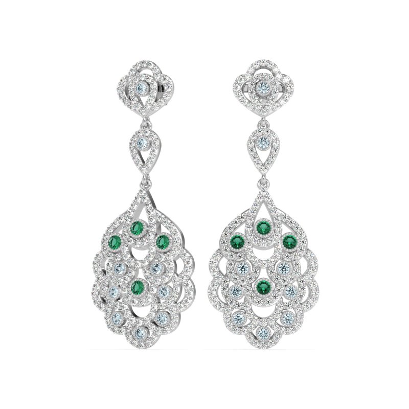 Vintage Bridal Chandelier Earrings