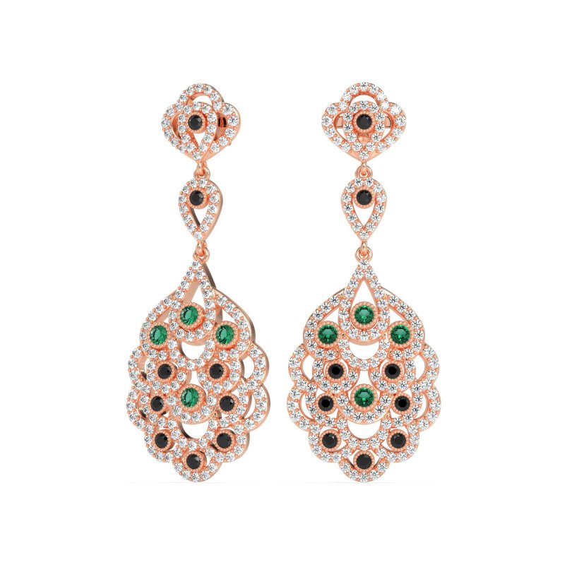 Vintage Bridal Chandelier Earrings