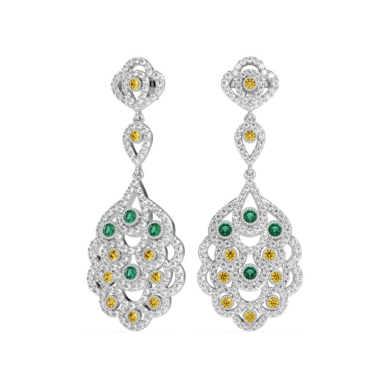 Vintage Bridal Chandelier Earrings