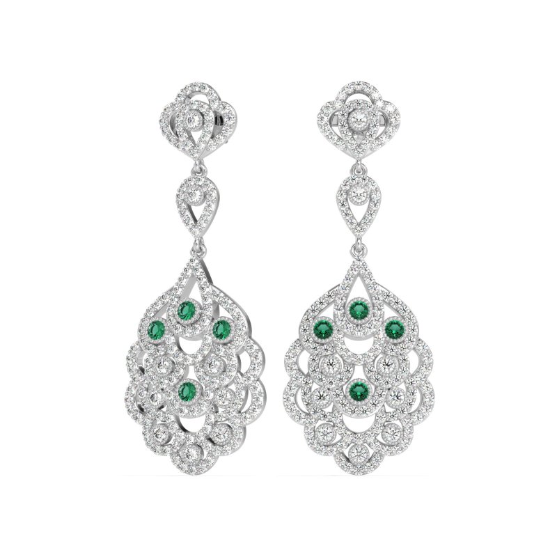 Vintage Bridal Chandelier Earrings