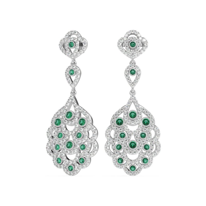 Vintage Bridal Chandelier Earrings